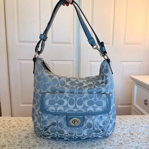 Coach Penelope Signature Hobo bag in blue